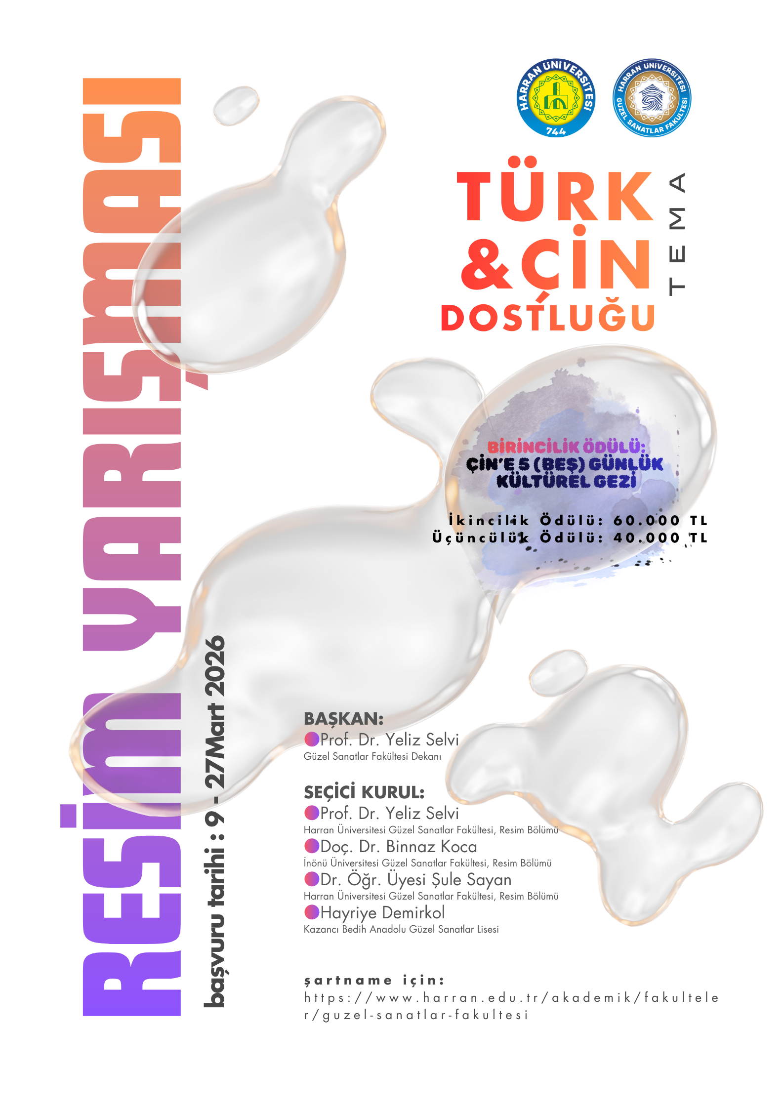 BAŞVURULAR UZATILDI! “ÇİN–TÜRK DOSTLUĞU” TEMALI RESİM YARIŞMASI